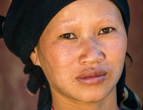 Laos-portrait femme madonne